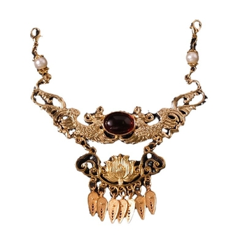 Hanfu hajdísz készlet — Ősi stílus, ötvözet, virágos motívum, kézzel készített, hosszú bojtok és U-pin a hajhoz