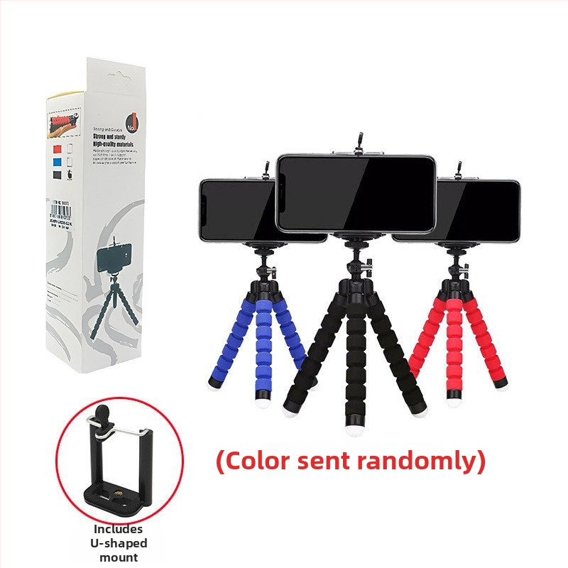 Laud triipod live fotograafiale ABS+sponge materjaliga okto noppara kätega, kaasaskantav ja kokkupandav Bluetooth nutitelefoni hoidja