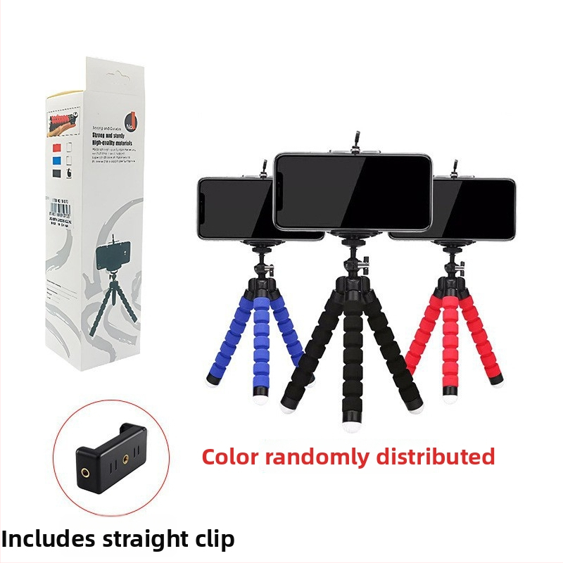 Laud triipod live fotograafiale ABS+sponge materjaliga okto noppara kätega, kaasaskantav ja kokkupandav Bluetooth nutitelefoni hoidja