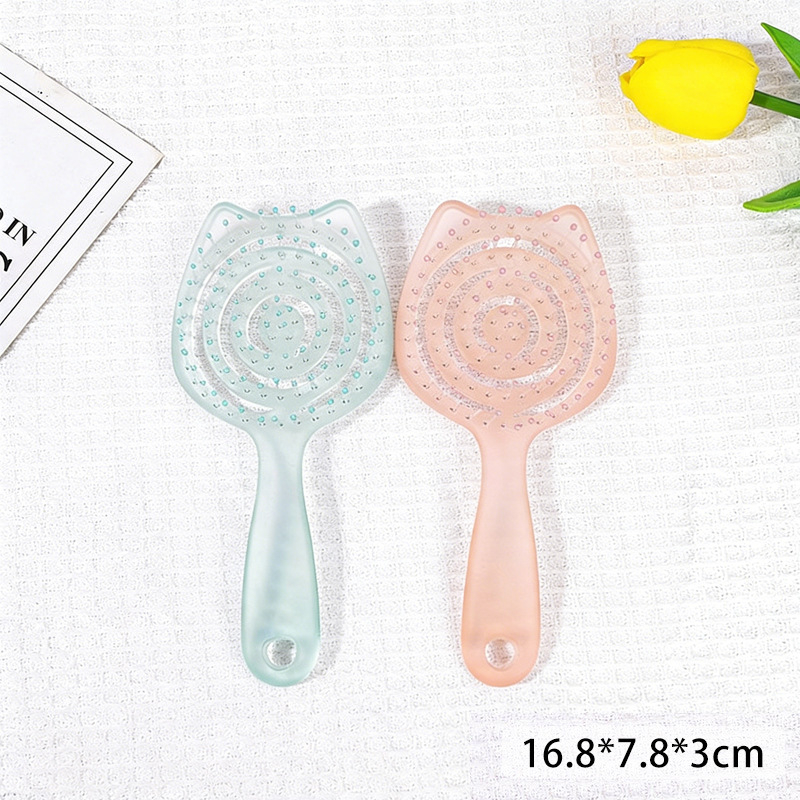 Гребен за коса за мокра и суха употреба с антистатичен масаж и дупковиден дизайн — Марка: Rousenhuo; Материал: ABS; Произход: Zhejiang; Категория: Друго; За общата популация.