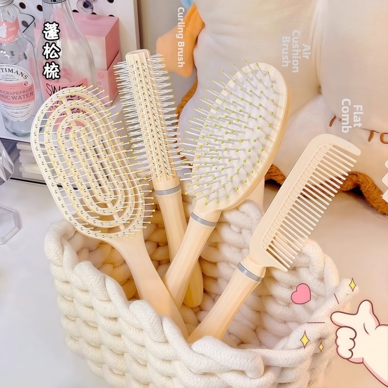 Гребен с въздушна възглавничка за дълга коса – комплект, ABS материал, масаж на скалпа