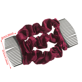 женски аксесоар за глава от флокинг с плисиран детайл, пролет 2025