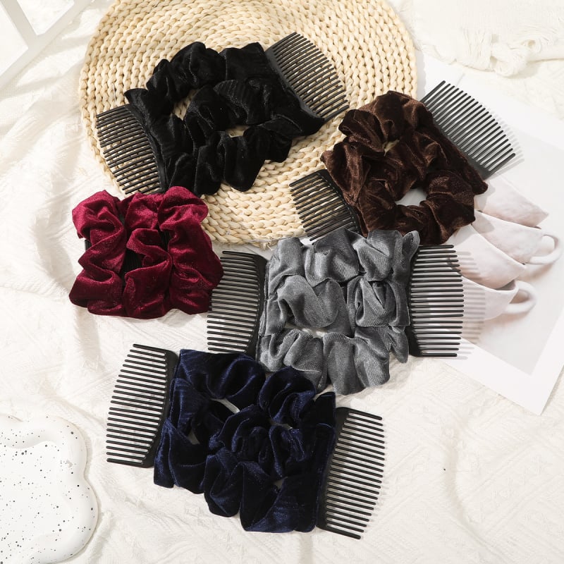 женски аксесоар за глава от флокинг с плисиран детайл, пролет 2025