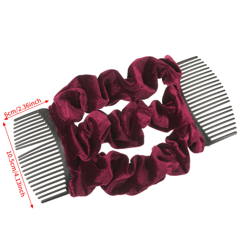 женски аксесоар за глава от флокинг с плисиран детайл, пролет 2025