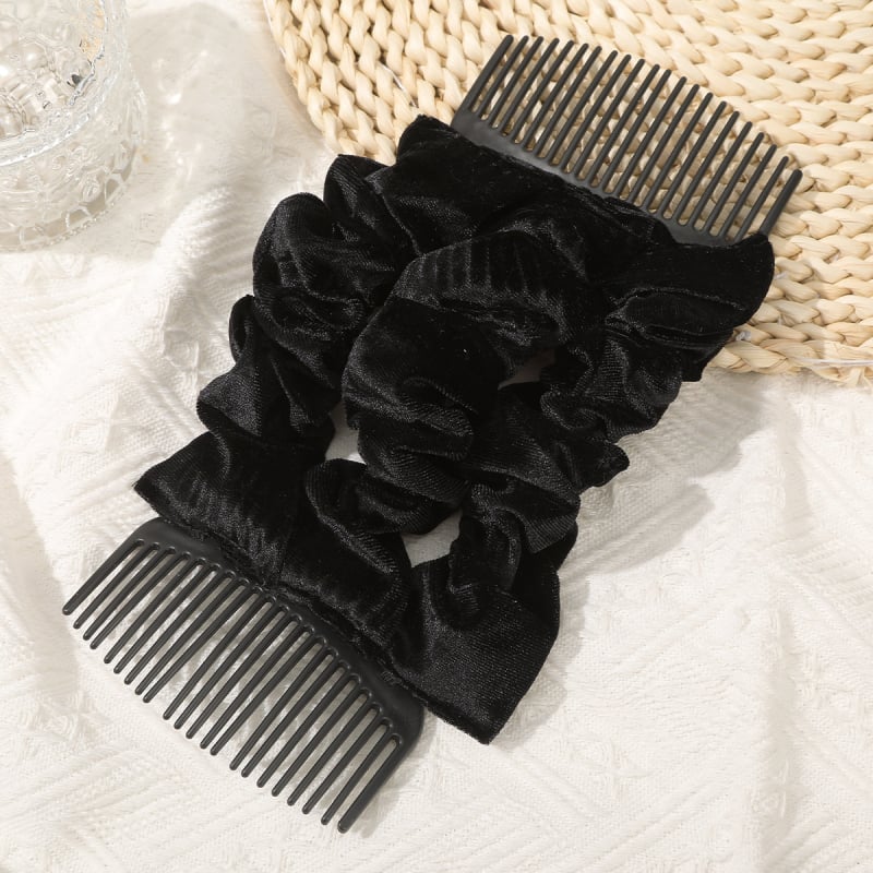 женски аксесоар за глава от флокинг с плисиран детайл, пролет 2025