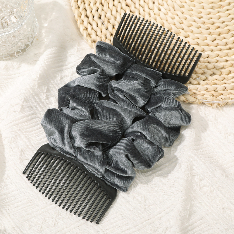 женски аксесоар за глава от флокинг с плисиран детайл, пролет 2025