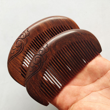 Гребен от сандалово дърво за масаж на меридиана и грижа за косата, подходящ за дами
