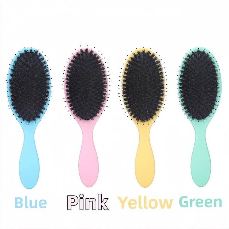 Barli масажна гребен за коса с въздушна възглавница и четина, анти заплитане, подходяща за дълга коса