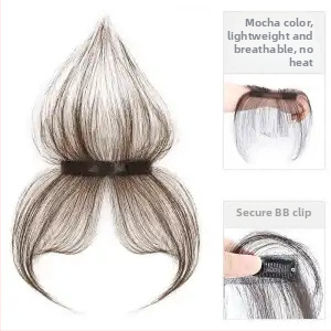 Longyang perukas su kūdikio plaukų kirpčiukais, tikri žmogaus plaukai, rankomis pintas, tiesūs, be dažymo ir be perm