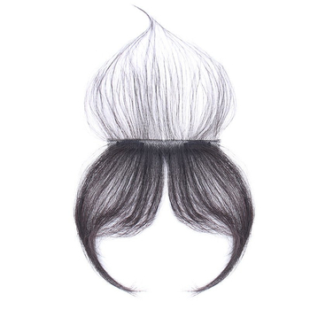 Longyang perukas su kūdikio plaukų kirpčiukais, tikri žmogaus plaukai, rankomis pintas, tiesūs, be dažymo ir be perm