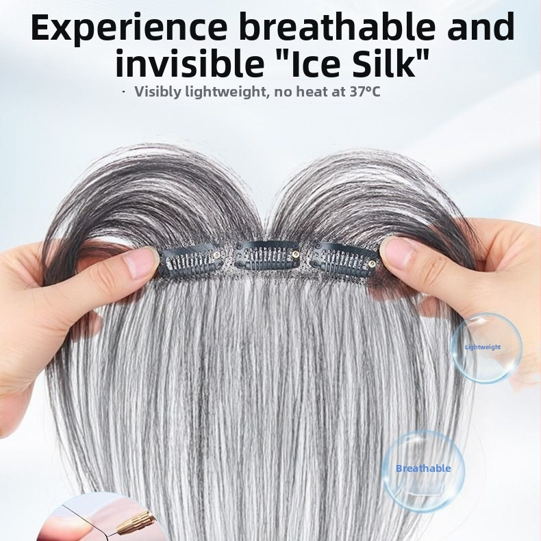 Longyang perukas su kūdikio plaukų kirpčiukais, tikri žmogaus plaukai, rankomis pintas, tiesūs, be dažymo ir be perm