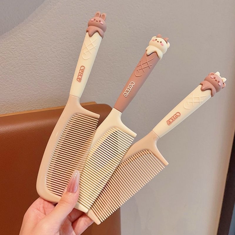 Гребен за коса за деца с дизайн на мечка — антистатичен, безопасен за косата, преносим, пластмасов, марка Jiajiyu