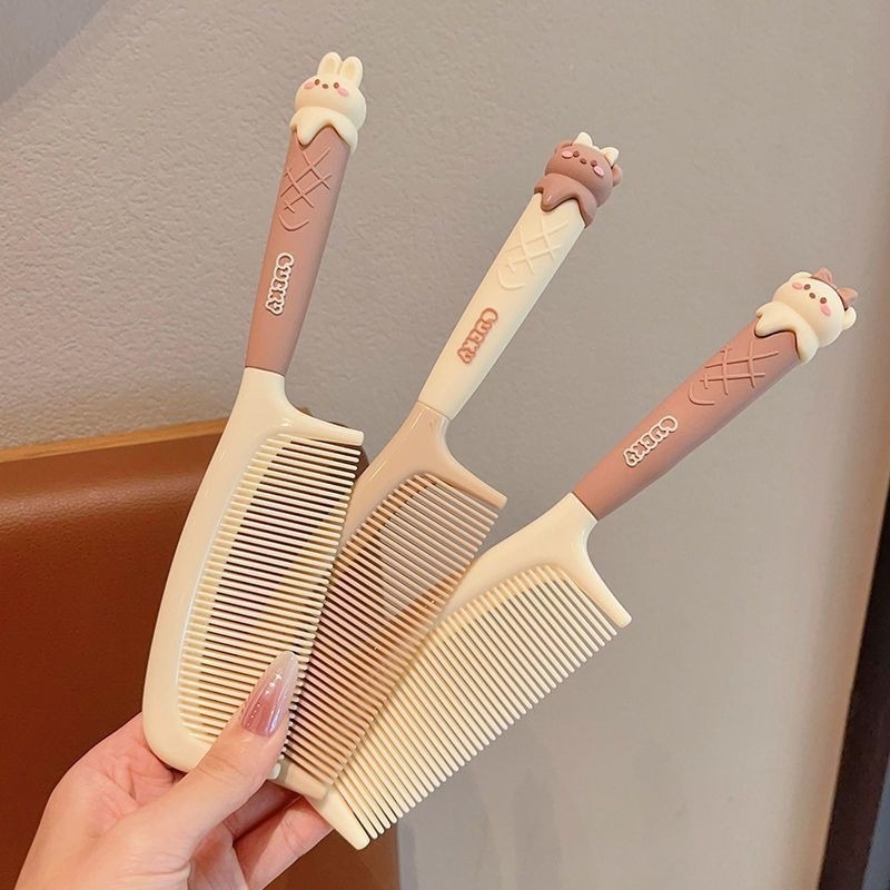 Гребен за коса за деца с дизайн на мечка — антистатичен, безопасен за косата, преносим, пластмасов, марка Jiajiyu