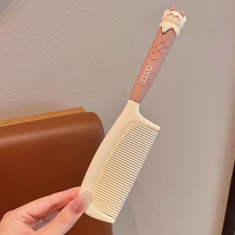 Гребен за коса за деца с дизайн на мечка — антистатичен, безопасен за косата, преносим, пластмасов, марка Jiajiyu