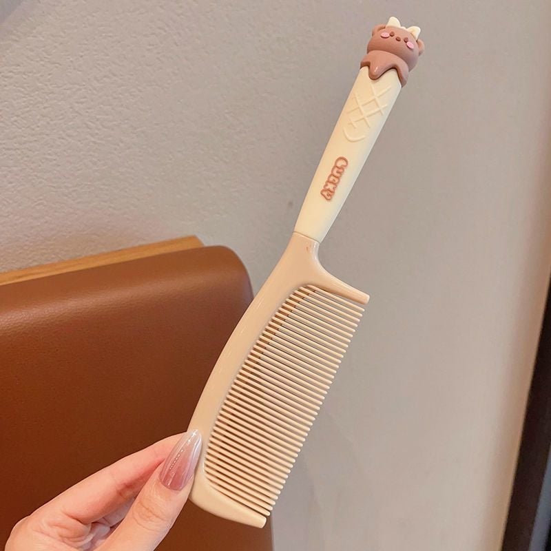 Гребен за коса за деца с дизайн на мечка — антистатичен, безопасен за косата, преносим, пластмасов, марка Jiajiyu