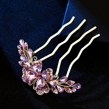 Корейски стил сплавен лък за глава с електроплатиран четиризъбен клип за коса