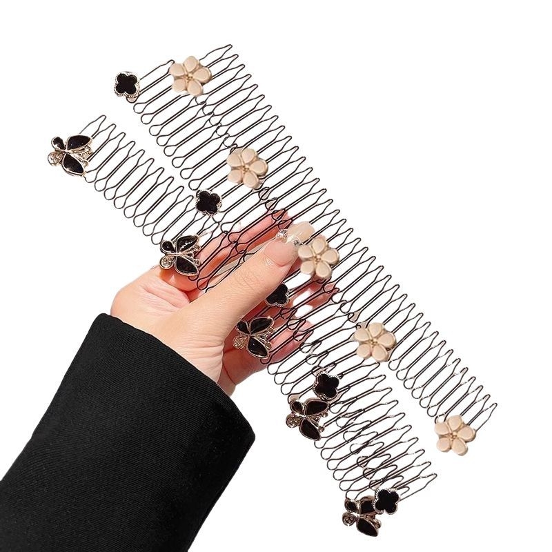 Корейски стил аксесоар за коса с камелия, метал, ръчна изработка, за възрастни и деца