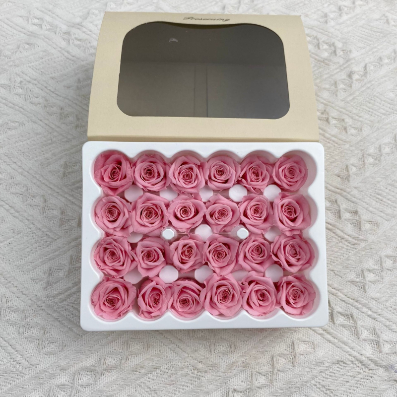 Mini saglabātas rozes galviņa • Materiāls: saglabāti ziedi • Veids: Roze • Zīmols: Youfeng Flowers • IP apstiprināts: Jā