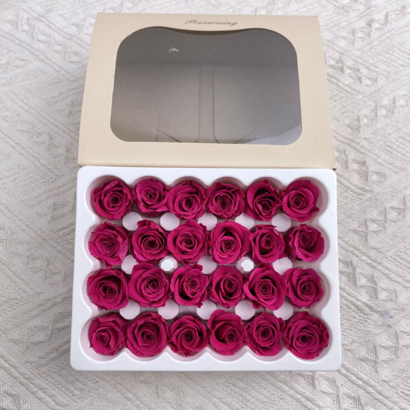 Mini saglabātas rozes galviņa • Materiāls: saglabāti ziedi • Veids: Roze • Zīmols: Youfeng Flowers • IP apstiprināts: Jā