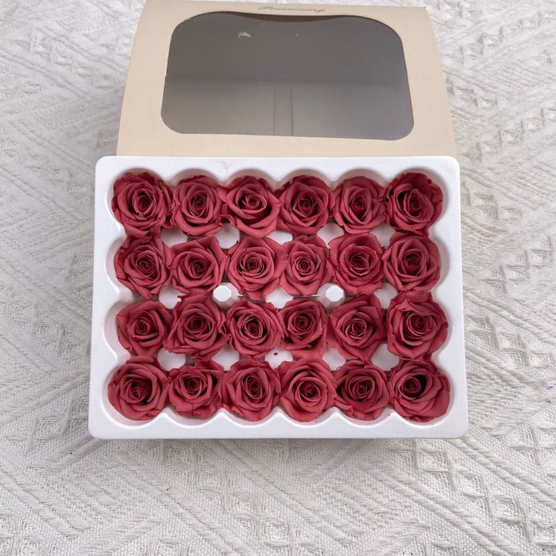 Mini saglabātas rozes galviņa • Materiāls: saglabāti ziedi • Veids: Roze • Zīmols: Youfeng Flowers • IP apstiprināts: Jā