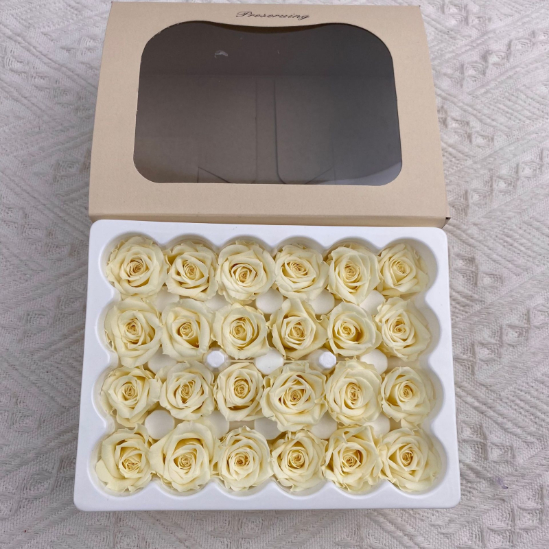 Mini saglabātas rozes galviņa • Materiāls: saglabāti ziedi • Veids: Roze • Zīmols: Youfeng Flowers • IP apstiprināts: Jā