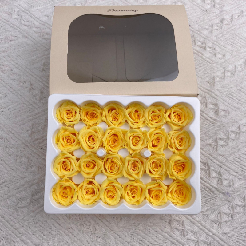 Mini saglabātas rozes galviņa • Materiāls: saglabāti ziedi • Veids: Roze • Zīmols: Youfeng Flowers • IP apstiprināts: Jā