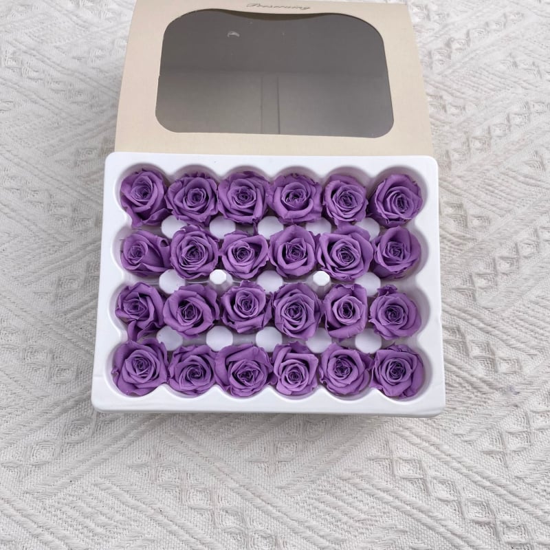 Mini saglabātas rozes galviņa • Materiāls: saglabāti ziedi • Veids: Roze • Zīmols: Youfeng Flowers • IP apstiprināts: Jā