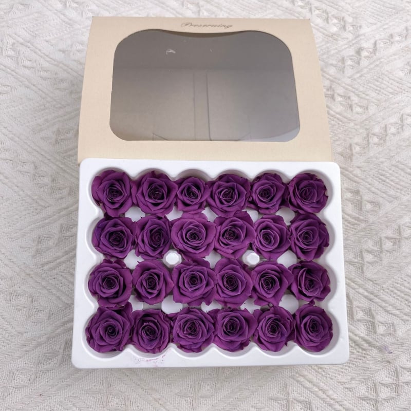 Mini saglabātas rozes galviņa • Materiāls: saglabāti ziedi • Veids: Roze • Zīmols: Youfeng Flowers • IP apstiprināts: Jā