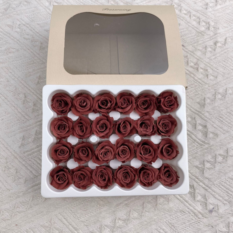 Mini saglabātas rozes galviņa • Materiāls: saglabāti ziedi • Veids: Roze • Zīmols: Youfeng Flowers • IP apstiprināts: Jā