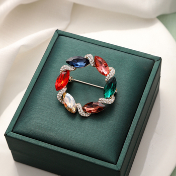 Καρφί cardigan με μιμητικά μαργαριράρια, κυκλικό/καρτούν στυλ, ηλεκτροπλατίωση, διπλής χρήσης