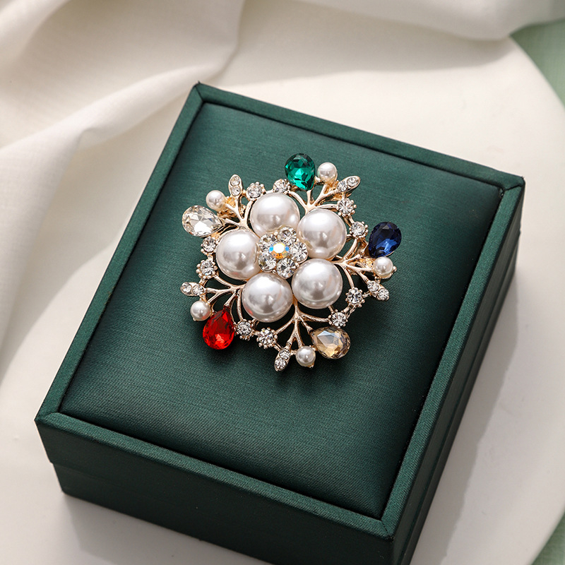 Καρφί cardigan με μιμητικά μαργαριράρια, κυκλικό/καρτούν στυλ, ηλεκτροπλατίωση, διπλής χρήσης