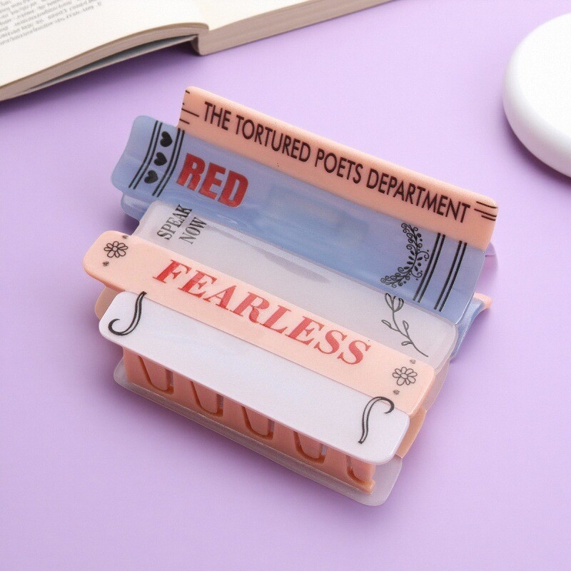 Cápára formázott hajtű – kézzel készített, akril, gripper típusú hajtű, nőknek, fejfedő kiegészítő, 2025 ősz