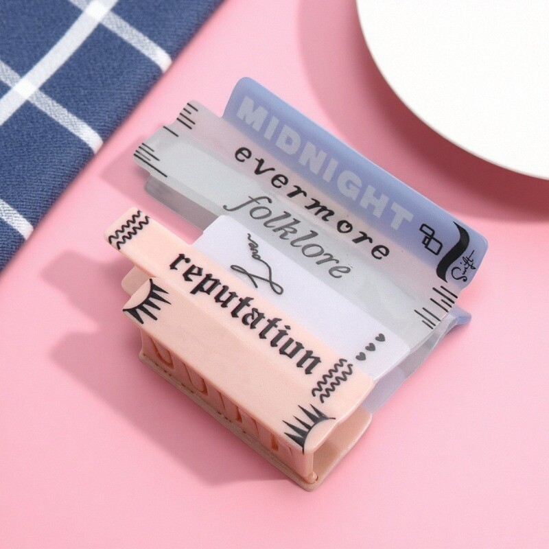 Cápára formázott hajtű – kézzel készített, akril, gripper típusú hajtű, nőknek, fejfedő kiegészítő, 2025 ősz