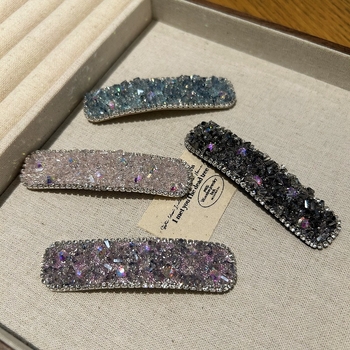 BB kopča za kosu s rhinestones ugraviranom umetkom — kvadratnog oblika, korejski stil, za žene