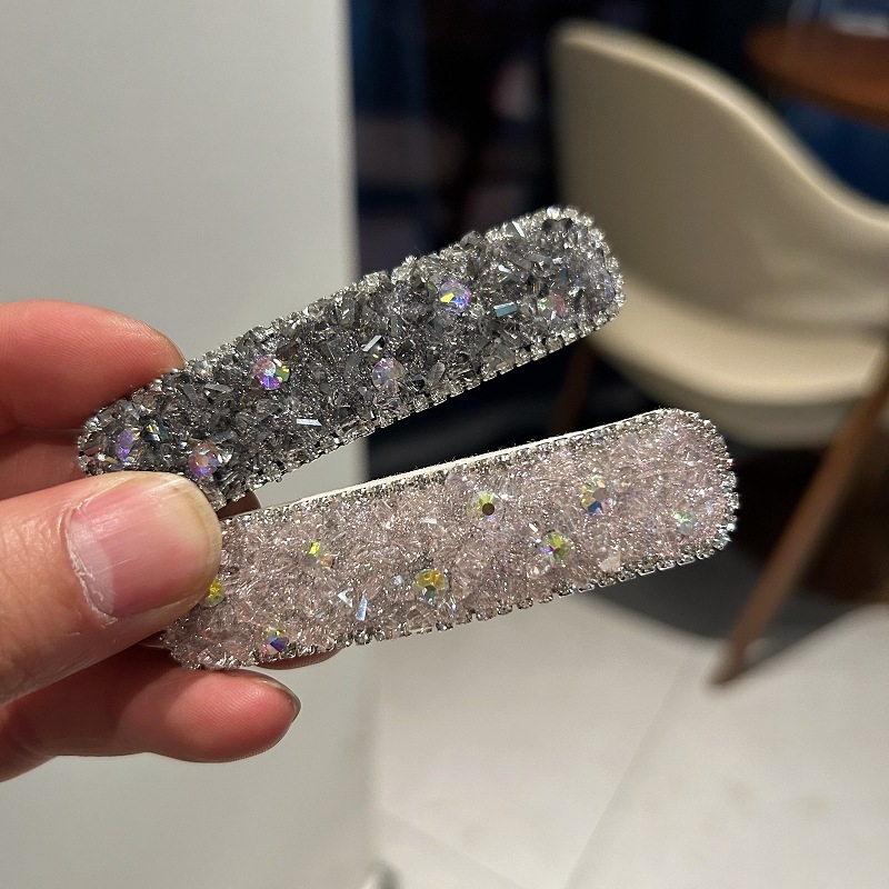 BB kopča za kosu s rhinestones ugraviranom umetkom — kvadratnog oblika, korejski stil, za žene