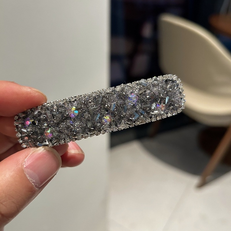 BB kopča za kosu s rhinestones ugraviranom umetkom — kvadratnog oblika, korejski stil, za žene