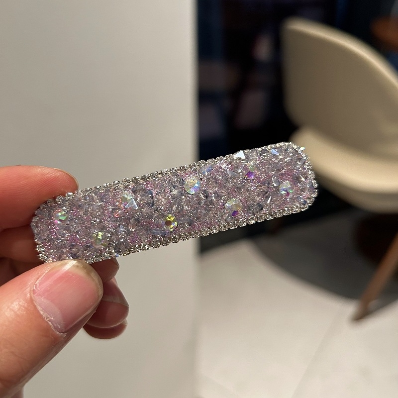 BB kopča za kosu s rhinestones ugraviranom umetkom — kvadratnog oblika, korejski stil, za žene