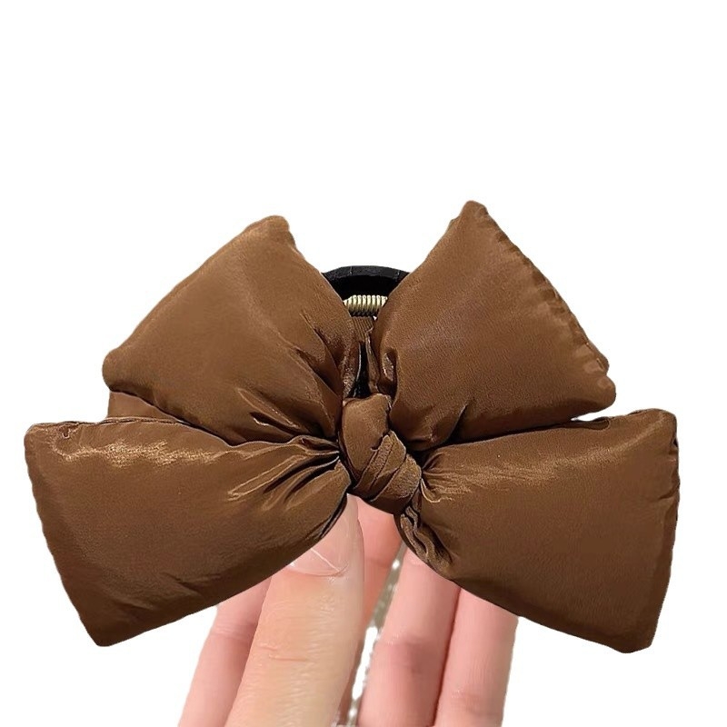 3D napunjena mašna za kosu – ručno izrađena, gripper, korejski stil, shark klip za stražnji dio glave