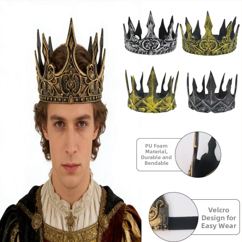 Doplnky na hlavu – koruna z peny, retro štýl, ručne vyrobené, Tea Crystal kryštály, unisex