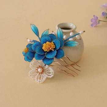 Accesoriu pentru păr din mătase, stil Vintage, Guangdong, vară 2023