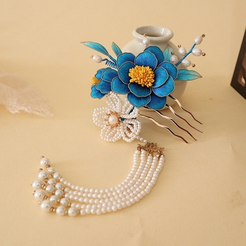 Accesoriu pentru păr din mătase, stil Vintage, Guangdong, vară 2023