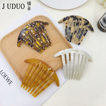 Matu ķemme U formā, rokdarbs, vienkāršs stils, etiķskābes materiāls, Ziemā 2023