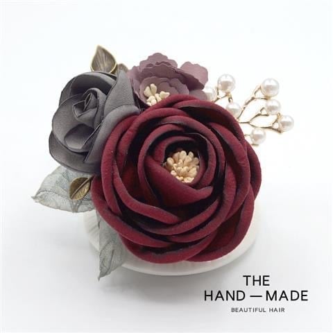 Καρφί ρούχων με υφασμάτινο λουλούδι – για φουλάρι, πουλόβερ και παλτό, χειροποίητο διακοσμητικό