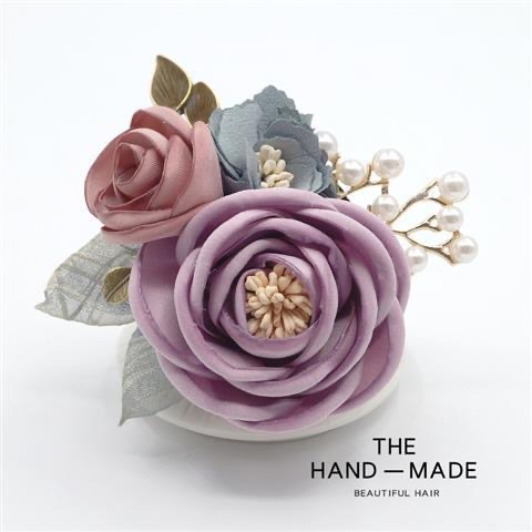 Καρφί ρούχων με υφασμάτινο λουλούδι – για φουλάρι, πουλόβερ και παλτό, χειροποίητο διακοσμητικό