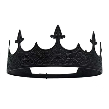 Unisex metalna kruna – podesiva, vintage stil, kristalni detalji, elektroplating završna obrada