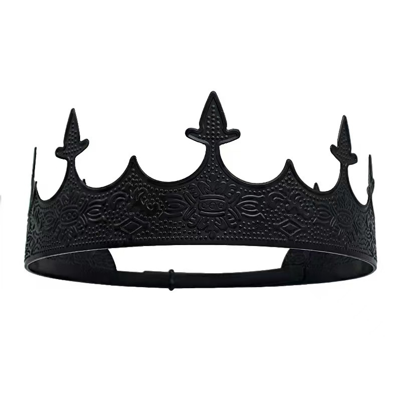 Unisex metalna kruna – podesiva, vintage stil, kristalni detalji, elektroplating završna obrada