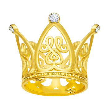 Ibaolai koronát formázó ötvözet fejfedő szív motívummal, fehér kristályokkal, rajzfilm gyerek-stílus, elektroplattálás