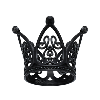 Ibaolai koronát formázó ötvözet fejfedő szív motívummal, fehér kristályokkal, rajzfilm gyerek-stílus, elektroplattálás