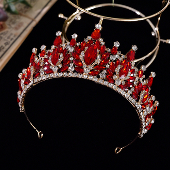 Tiara od legure, jednostavan ženski stil, bijeli kristal, elektroplatiranje, model Hg125+hg41+hg60+hg81