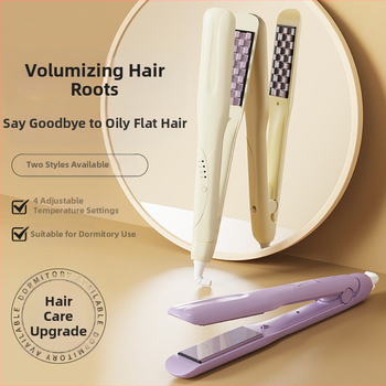 2-σε-1 εργαλείο για μπούκλες και ισιώματα μαλλιών, επίχρισμα τιτάνιο-τουρμαλίνης, διάμετρος κύλινδρου ≤15 mm, 4 ρυθμίσεις θερμοκρασίας, ενσύρματο 220 V, 42 W